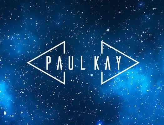 Paul Kay music SoundCloud logo against a blue starry background.