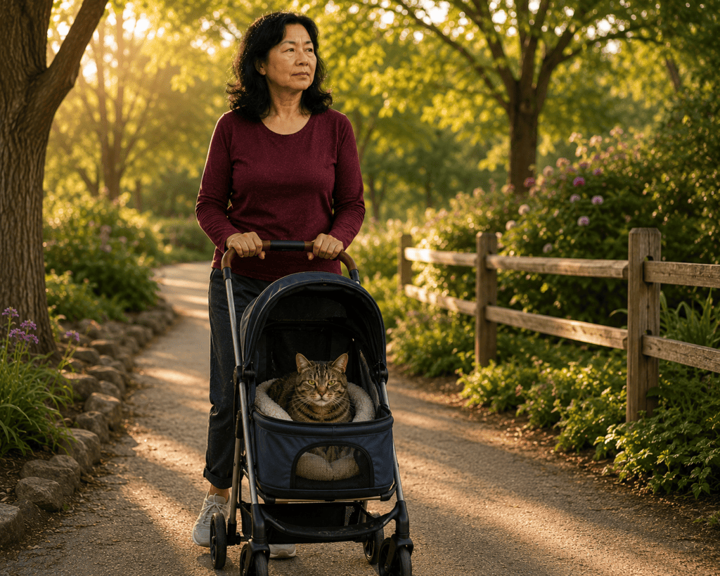 Person balancing rest with gentle walking or movement during shingles recovery to support healing without overexertion.